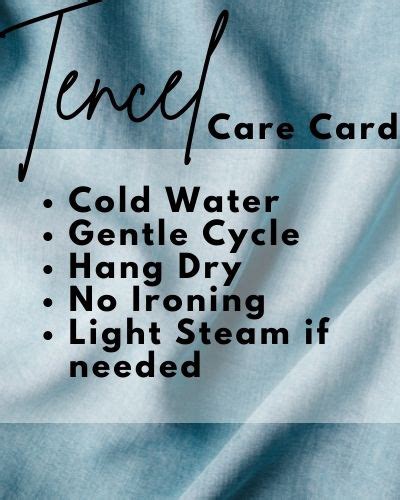 how to care for tencel