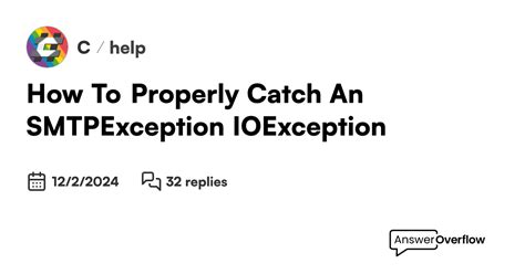 How To Catch Ioexception C