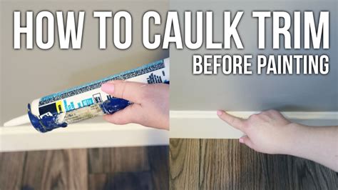 how to caulk trim after painting