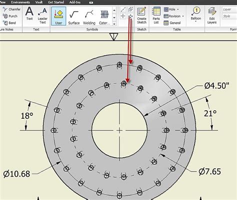 How To Center A Hole In Inventor