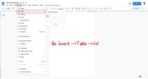 how to center text on google docs table