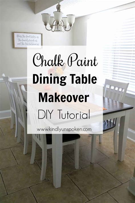 How To Chalk Paint Dining Table