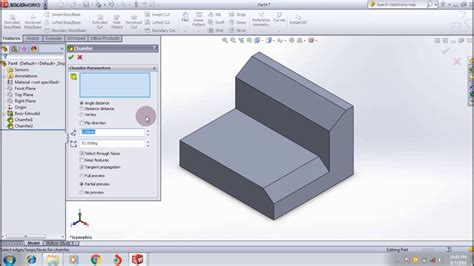 How To Chamfer A Circle In Solidworks