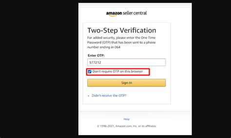 how to change 2 step verification on amazon