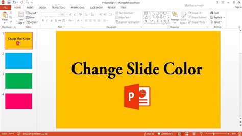 How To Change A Background Color In Powerpoint