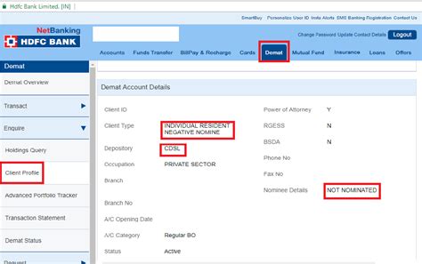 how to change account holder name in hdfc bank online
