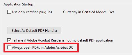 how to change always open with pdf