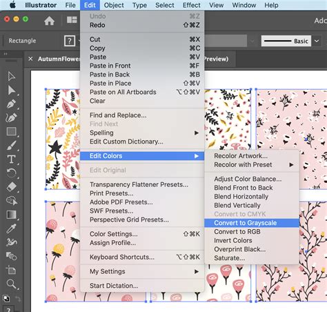 how to change an image to grayscale in illustrator