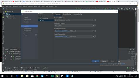 how to change api in android studio