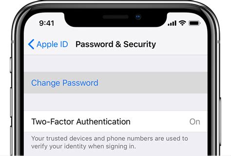 how to change apple id password with passcode