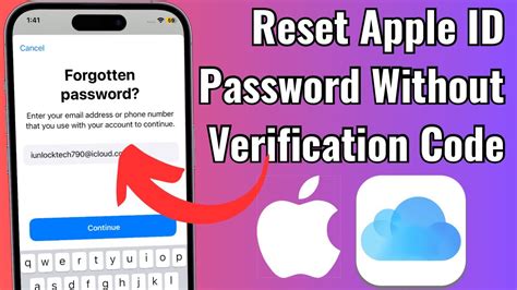 how to change apple id password without verification code