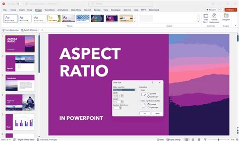 how to change aspect ratio of image in powerpoint