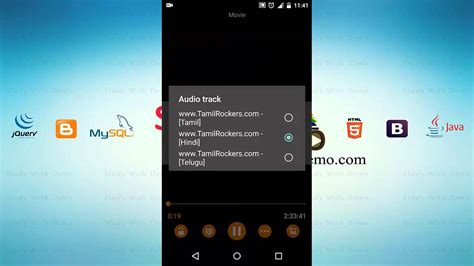 how to change audio language in vlc android