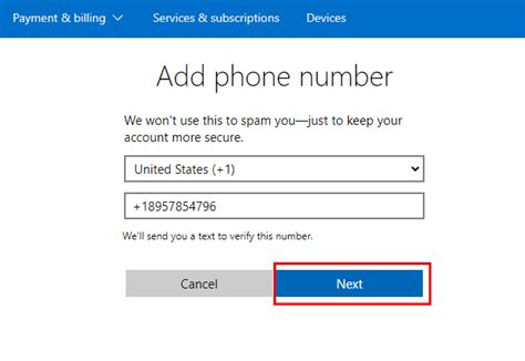 how to change authentication mobile number in office 365