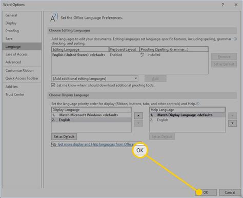 how to change autocorrect language in word mac