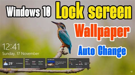 how to change automatic screen lock in windows 10