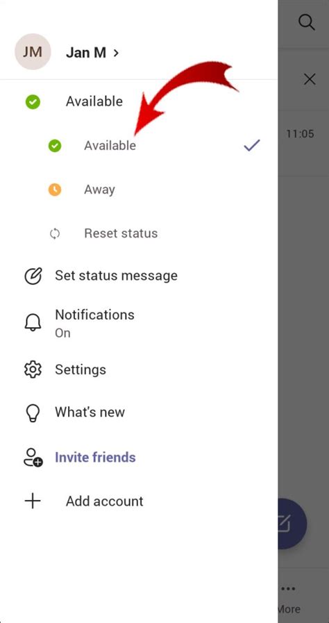 how to change away time in microsoft teams