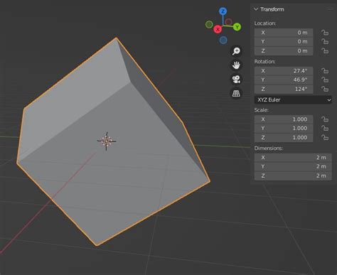 how to change axis in blender