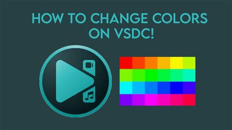 how to change background color in vsdc