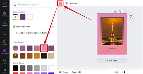how to change background colour of an image in canva