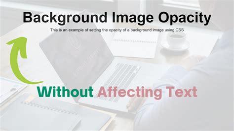 How To Change Background Image Opacity Html