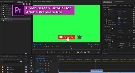 How to change your green screen background using Adobe