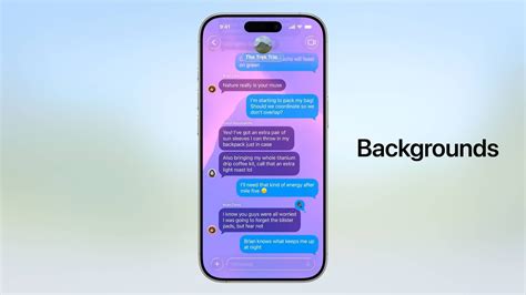 how to change background on text messages ios 26