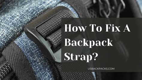 How To Change Backpack Straps