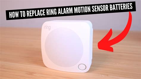 how to change battery in ring alarm motion sensor