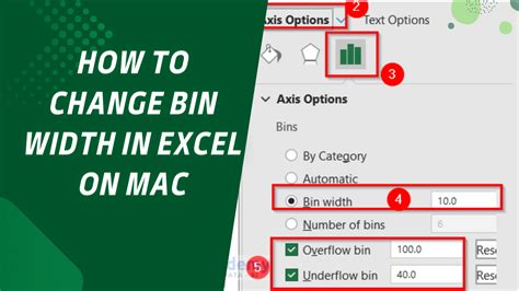 How To Change Bin Number In Excel