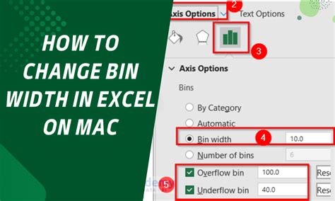 How To Change Bin Width In Excel 2016