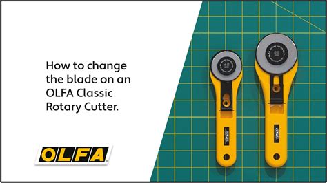How To Change Blade In Olfa Rotary Cutter