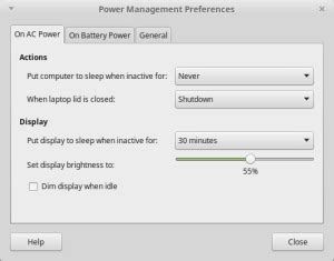 how to change brightness in linux mint