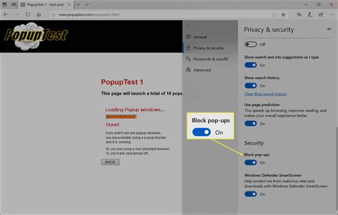 how to change browser settings to allow pop ups