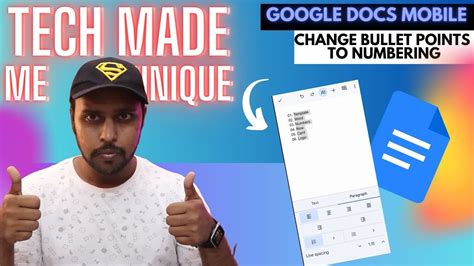how to change bullet numbering in google docs