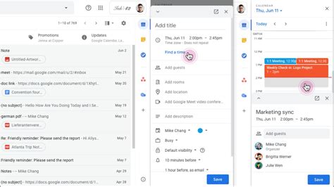how to change calendar view in gmail