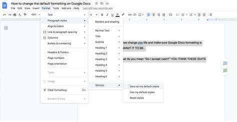 how to change cell format in google docs