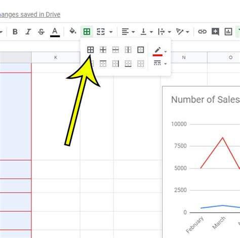 how to change cell outline color in google sheets