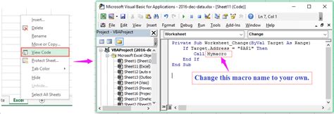 how to change cell value in excel macro