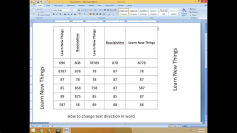 how to change chart text in word