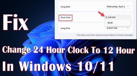 How To Change Clock In Pc