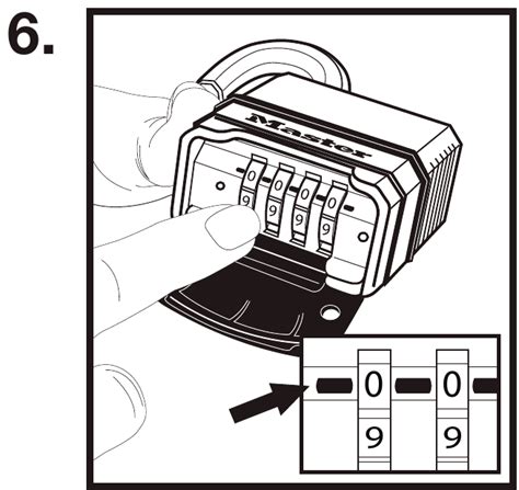 how to change code on master lock m175