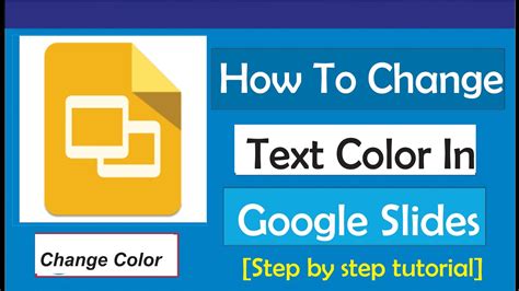 how to change color font on google slides