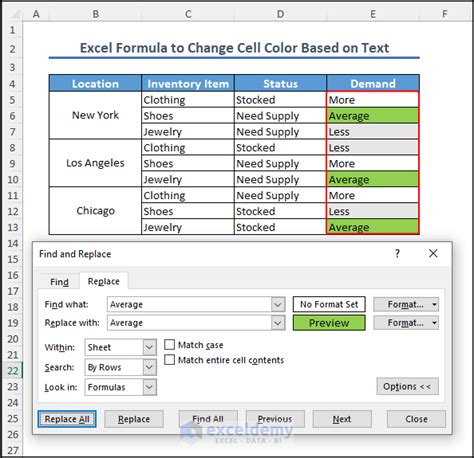 Automatically Color Coding Your Cells In Excel Based On Text Exemple
