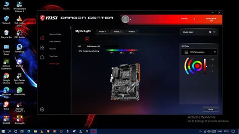 how to change colour of msi motherboard