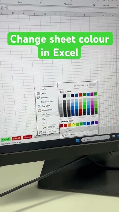 How to Change Worksheet Tab Colors in Excel