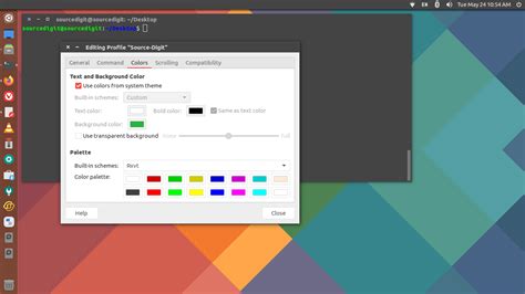 how to change command color in linux