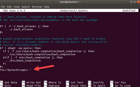 how to change command prompt in linux