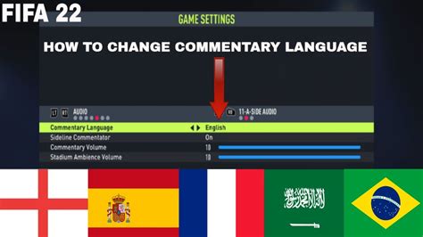 How To Change Commentary Language On FIFA 22 YouTube