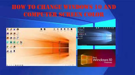 How To Change Computer Screen Colour